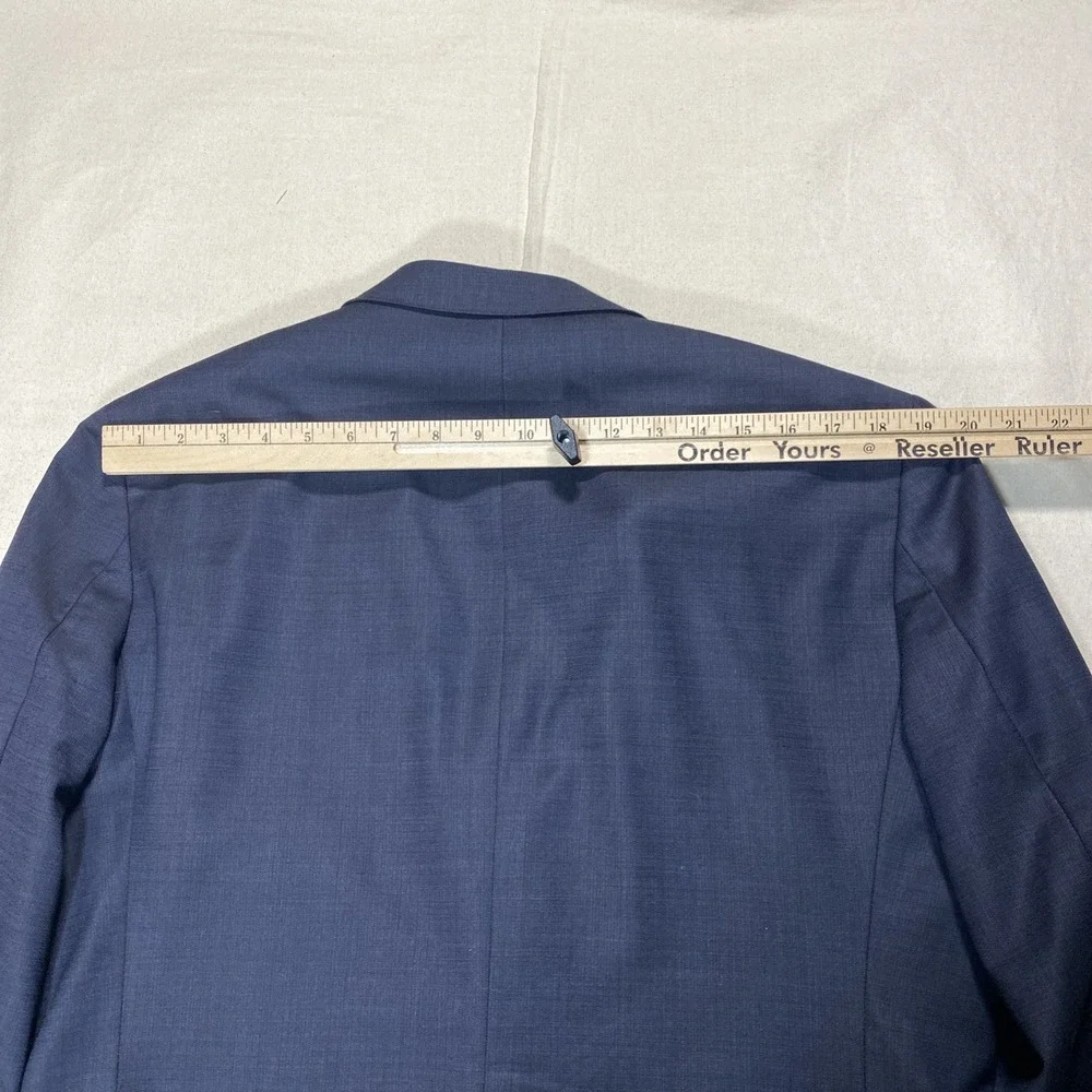 Joseph Abboud Blazer Mens 42L Blue Mazzotto Super 120s Wool Jacket Slim Fit